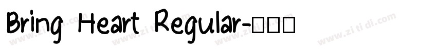 Bring Heart Regular字体转换